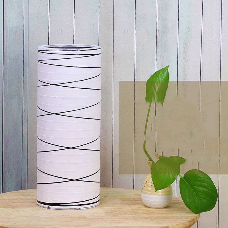 Nordic Plastic Vase Decoration Imitation Ceramic