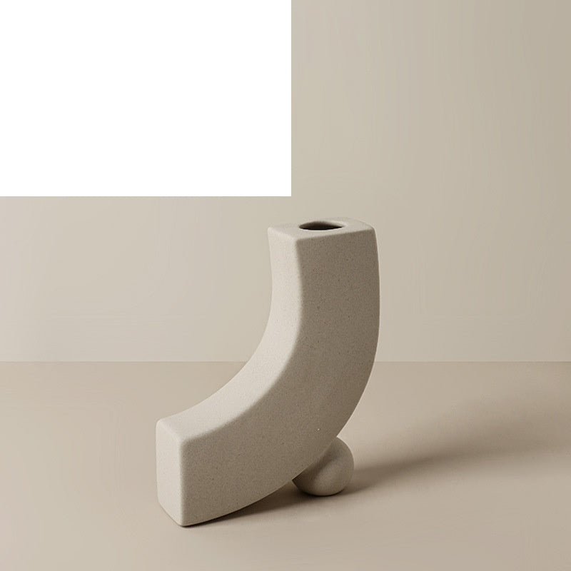 Geometric Art Vase Decoration Living Room Flower Arrangement Home