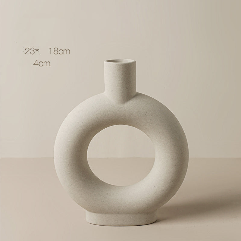 Geometric Art Vase Decoration Living Room Flower Arrangement Home