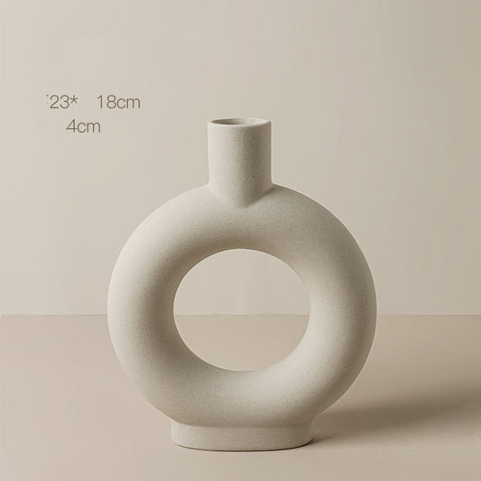 Geometric Art Vase Decoration Living Room Flower Arrangement Home