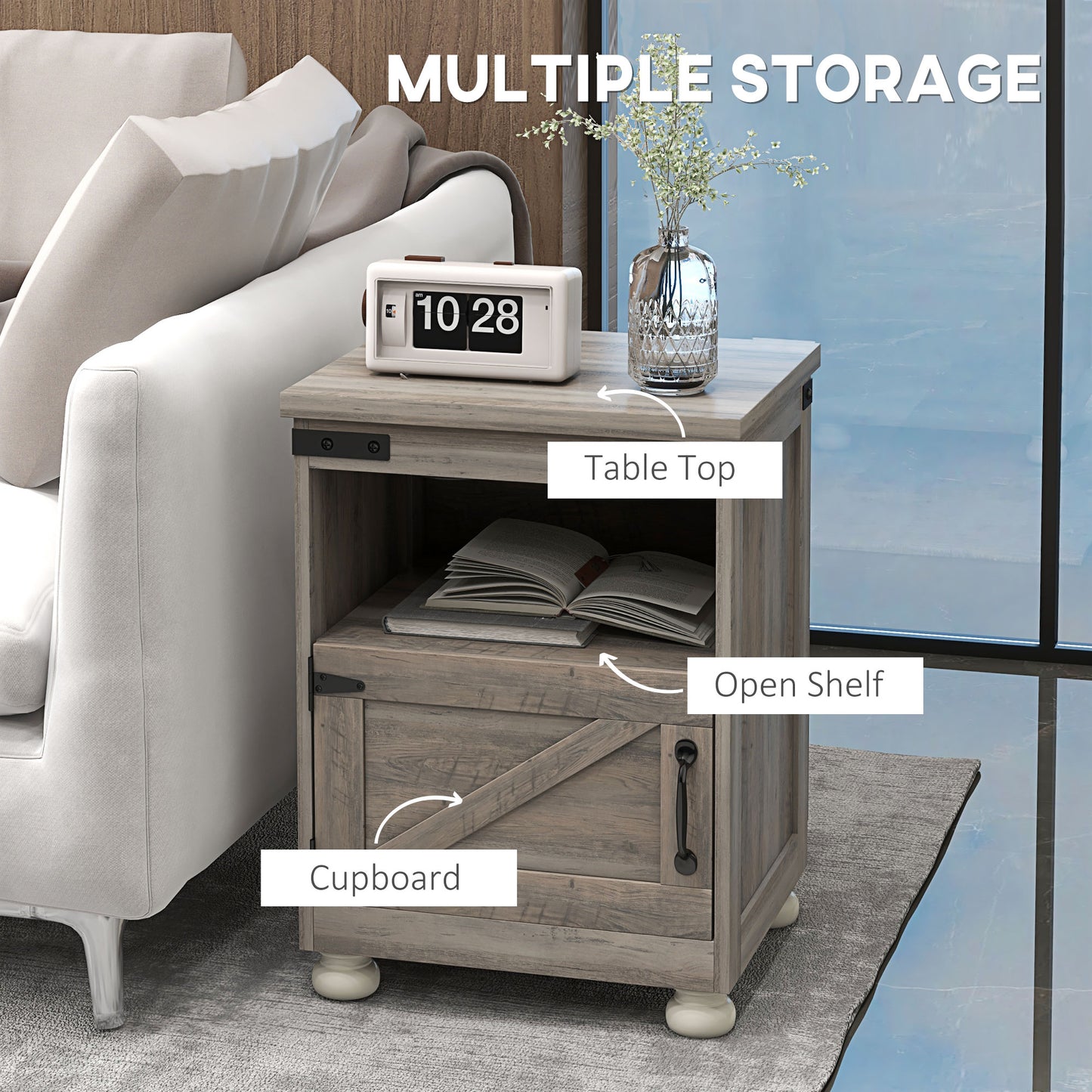 Side Table with Storage